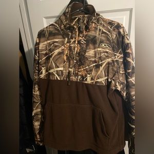 Drake Waterfowl camo quarter zip jacket size small